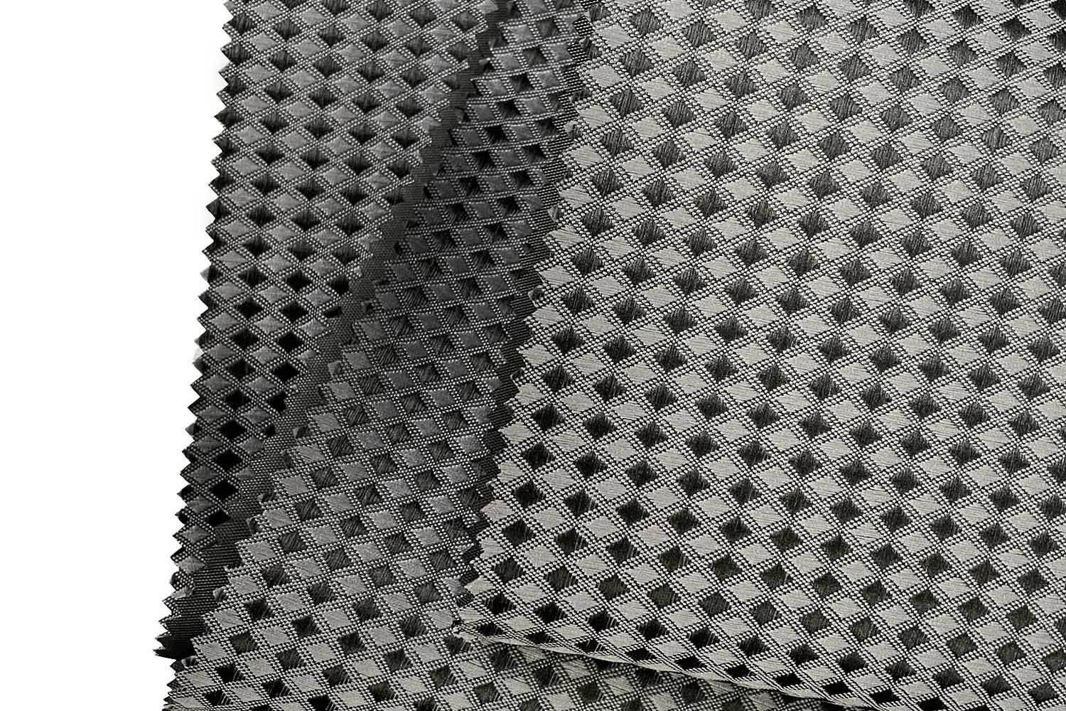 Tissu résistant à l'abrasion en polyester et nylon noir tissé